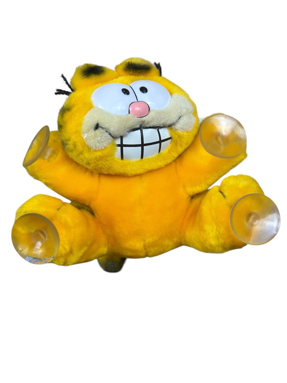 Vintage Garfield Plush “Stuck on You” Suction Cups Window Clinger 1981 Dakin
